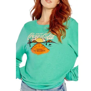 NWT WILDFOX Travel Refreshed Graphic Sweatshirt In Hollywood Green thumbnail 7