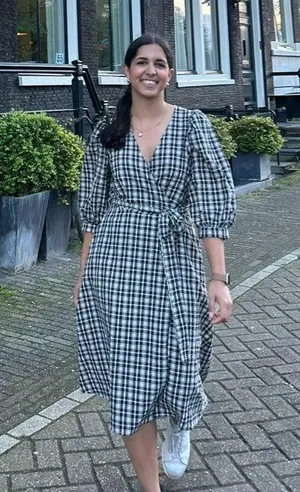 ZARA Black and White Gingham Maxi Dress thumbnail 2