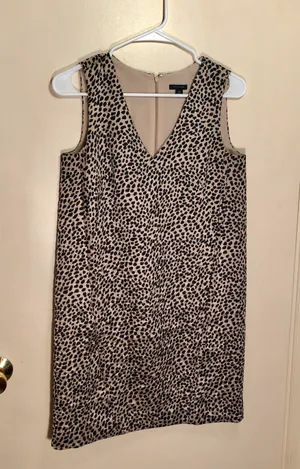 Ann Taylor Leopard Print Sleeveless Dress XS thumbnail 2