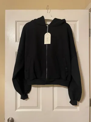 NWT! Blogilates Target X - Women's Marshmallow Full Zip Hooded Sweatshirt Size L thumbnail 4