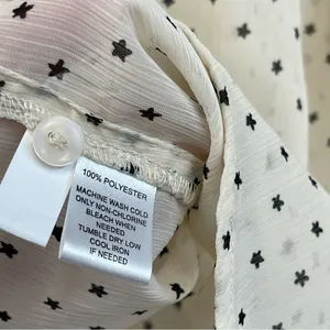 LOFT Ivory and Black Dotted Ruffle Blouse thumbnail 6