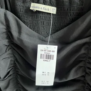 Abercrombie Black Ruched Dress NWT thumbnail 5