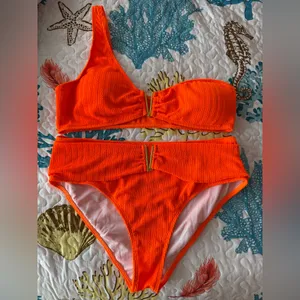 Vibrant Orange Bikini thumbnail 1