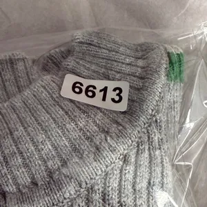 BP Gray Green Striped Ribbed Knit Sweater Womens Small‎ Crew Neck Lettuce Hem thumbnail 8