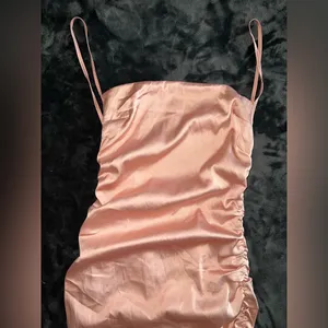 Oh Polly Sweetener Backless Ruched Satin Mini Dress Size 4 thumbnail 7