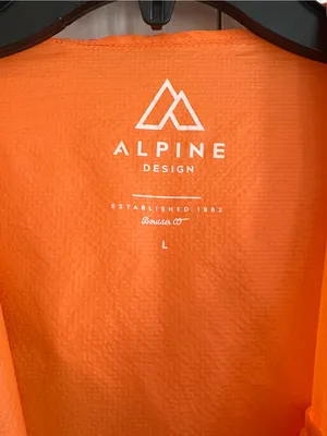Alpine Design Orange Lightweight Zip Pockets Hooded Windbreaker Jacket Large thumbnail 2