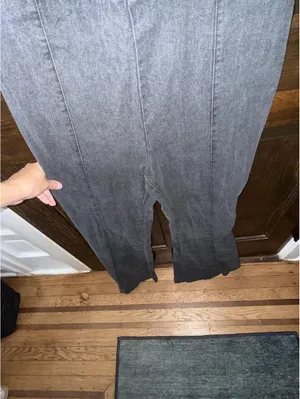 Women's Grey and Black Jumpsuit Gray Size M thumbnail 2