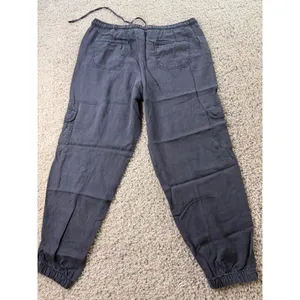 Knox Rose Women Navy Blue Cargo Jogger Pants Elastic Waist Drawstring Size Le thumbnail 4