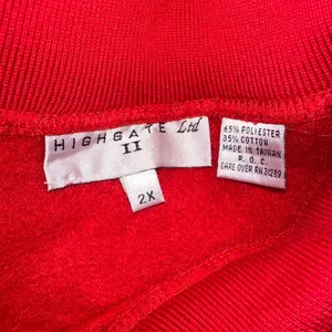 Vtg 90s Collared “ugly” embroidered Christmas sweatshirt sz 2X NWT granny core thumbnail 6