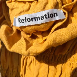 REFORMATION/ linen Tabitha Spagetti Straps Mini dress yellow 2 thumbnail 6