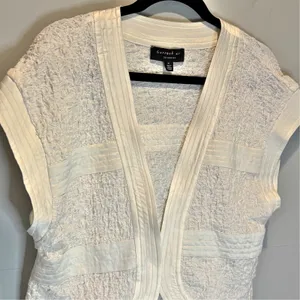 Current Air Cream Textured Open Front Bolero - size Medium thumbnail 2