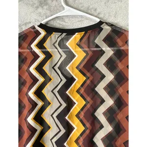 Missoni X Target Chevron V Neck Blouse Medium Retro Mod Geometric Knit Eclectic thumbnail 4