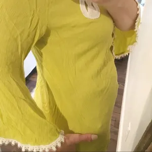 Entro large boho crochet bell sleeve blouse thumbnail 6