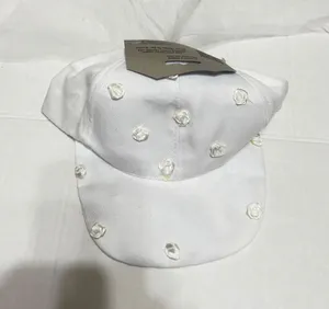 Beistle White Veil Cap Bridal Bachelorette Party Hat‎ with Roses Adjustable NEW thumbnail 1