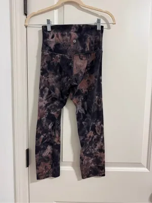 lululemon athletica Tie-Dye High-Rise Leggings - Black & Brown thumbnail 2