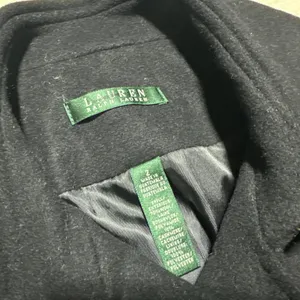 Lauren Ralph Lauren Double-Breasted Wool Blend Peacoat Size 2 Small Vintage thumbnail 2