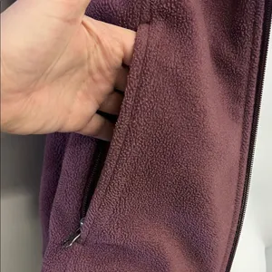 Columbia Mauve Sleeveless Mock Neck Zip-Up Pockets Fleece Vest Medium thumbnail 7