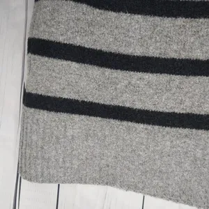 Abercrombie & Fitch Gray and Black Striped Cropped Casual 90’s Women's Top thumbnail 10