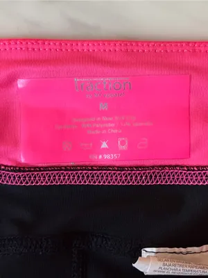 Traction by NY Apparel Black & Hot Pink Athletic Shorts Size M thumbnail 3