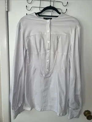 Finesse Alice White Mini Dress - Size Large thumbnail 4