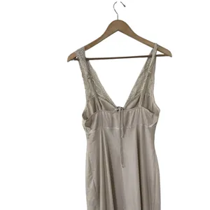 FREE PEOPLE Intimately Country Side Slip Lace Night Gown Satin Maxi Dress thumbnail 7