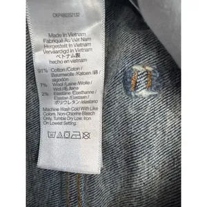 Madewell‎ The Perfect Vintage Jean Dark Wash Raw Hem High Rise Straight Size 27 thumbnail 4