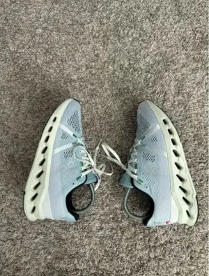 On Running On Cloud Cloudsurfer Running Cushioned Shoes Mineral/Aloe Women’s 7.5 thumbnail 3