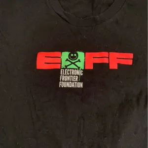 EFF Electronic Frontier Foundation T Shirt Tee XS Black thumbnail 3