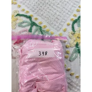 White Stag Pink Seersucker Snap Front House‎ Coat Floral Embroidered Robe M 8-10 thumbnail 12