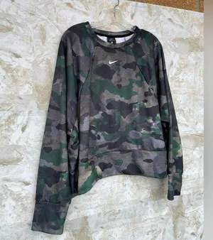 Nike Rebel Camo Dri-fit Crop Jersey Sweatshirt Camouflage Women’s Size XL thumbnail 3