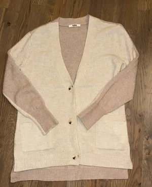 BB DAKOTA Steve Madden Colorblock Knit Cardigan Sweater thumbnail 1