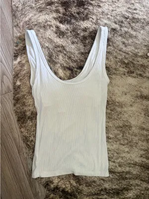 A New Day White Tank with Built in Bra thumbnail 3