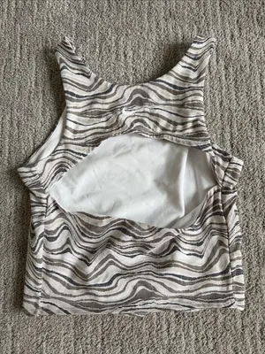 Nike Neutral Zebra-Print Sports Bra Top thumbnail 4
