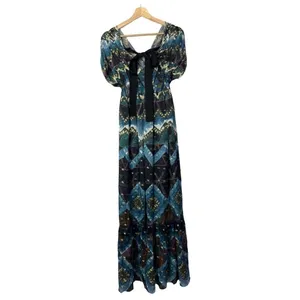 Anthropologie TRYB Markus Brevick Printed‎ Maxi Dress XS $188 thumbnail 4