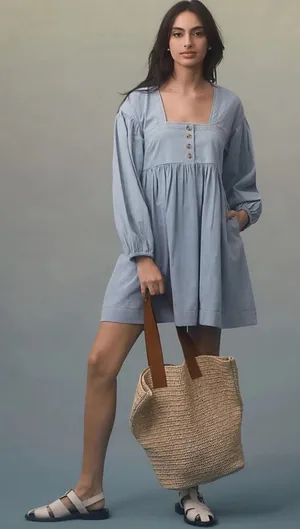 Anthropologie Denim Dress thumbnail 1