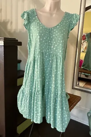 Lagaci Cute Green Dress Size L NWT thumbnail 1
