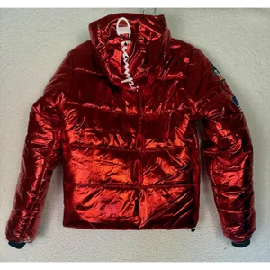 Champion NASA Puffer Jacket Coat‎ Mens Medium Metallic Red Limited Edition thumbnail 2