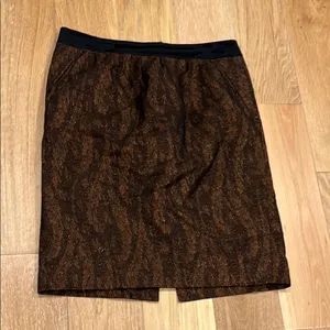 Reiss Brown Metallic‎ Pencil Skirt size 6 thumbnail 2