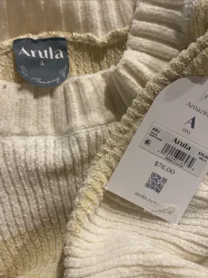 Arula Rachel Chenille Stripe Sparkle Sweater NWT 1X thumbnail 2