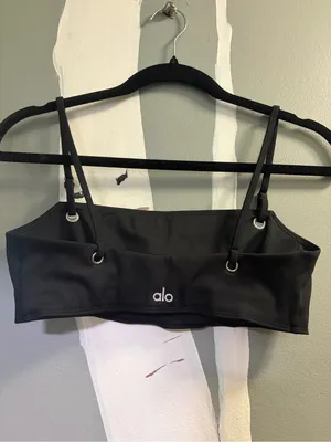 Alo Yoga Thrill Seeker Black Bra thumbnail 7