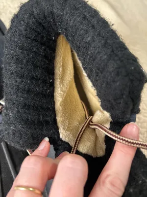 J. Crew Navy and Black Winter Rain Boots with Brown Outsole thumbnail 6