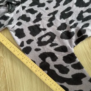 Skull Cashmere XS NEW Leopard Crop‎ Hoodie Lavender Purple Grunge Emo Gothic thumbnail 6