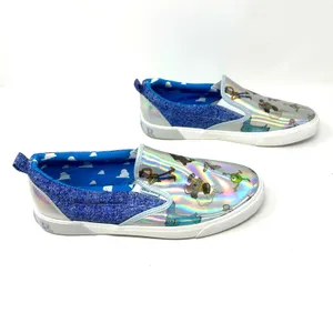 Ground Up size 10 Shoes Silver Disney Character Iridescent Slip On Sneakers‎ thumbnail 3