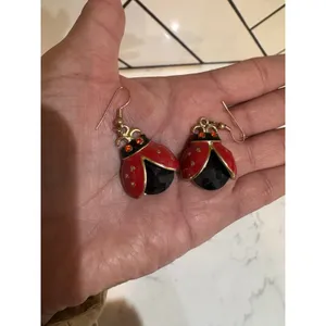 Betsey Johnson Picnic Collection ladybug earrings 2019 whimsical nature kitschy thumbnail 4