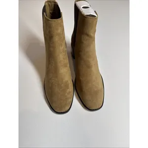 J. Crew Size 7.5 Sueded Chelsea Boots in Rich Coffee Brown thumbnail 7