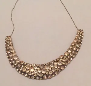 Pink stone statement necklace thumbnail 2