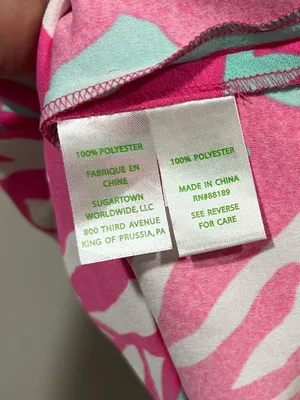 Lilly Pulitzer Sabrina Pink & White Sleeveless Shift Dress Size Medium thumbnail 7