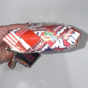 Vintage 90s Y2K Twizzler Cherry Berry Strawberry Candy Wrapper‎ Zip Purse NWT thumbnail 8