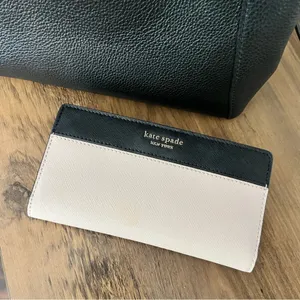 Kate Spade Medium Triple Compartment Satchel Jackson Black With Wallet thumbnail 4