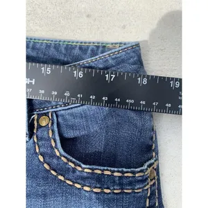 Rock 47 by Wrangler Women’s 11/12 Bootcut Jeans 33x34 Blue Rhinestone Pockets thumbnail 14